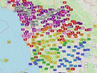 Le precipitazioni in Toscana nelle ultime 36 ore