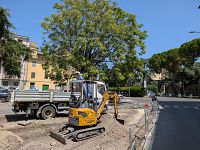 L'intervento a piazzale degli Scali
