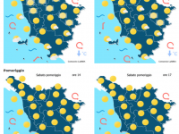 Le previsioni meteo del consorzio Lamma per sabato 13 Dicembre