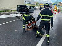 L'intervento dei vigili del fuoco