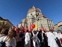 La manifestazione a Firenze