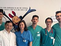 Il team Monasterio, da sinistra Roberto Boccafogli, Vitali Pak, Paola Da Valle, Pietro Marchese, Giulia Corana e Gugliemo Capponi