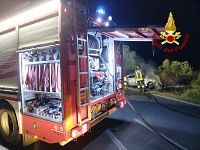 L'intervento dei vigili del fuoco
