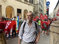 La manifestazione a Firenze