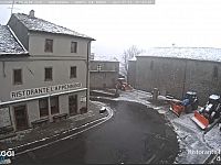 La neve stamani in Garfagnana