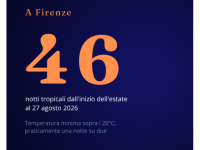 Le notti tropicali a Firenze nell'estate 2026 slide