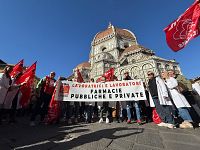 La manifestazione a Firenze