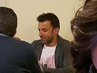 Del Piero a tavola da Benito (foto di Irina Cosferent da fb)