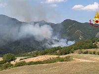 L'incendio a Firenzuola