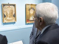 Sergio Mattarella alla mostra su Beato Angelico