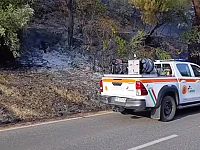 Durante le operazioni sull'incendio