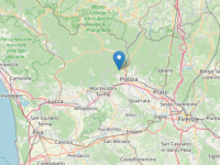 L'epicentro della scossa a Pistoia mappa