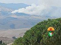 L'incendio a Montecatini Val di Cecina