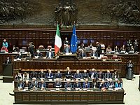L'aula di Montecitorio riunita per la fiducia al nuovo governo