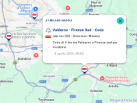 Il punto in cui si è verificato l'incidente