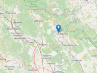 L'epicentro della scossa a Sansepolcro mappa