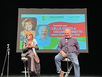 Lella Costa e Oscar Farinetti agli Eco Incontri