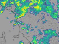 Le linee temporalesche alle 6,50 di stamani (Fonte: Lamma Meteo / Telegram)