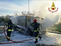 L'intervento dei vigili del fuoco