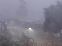 Il temporale a Montecatini Val di Cecina