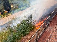 L'incendio a Terricciola
