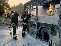 L'intervento dei vigili del fuoco