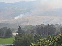 L'incendio a Radicofani