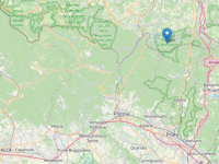 L'epicentro della scossa a Sambuca Pistoiese mappa