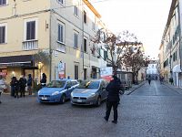 Polizia in piazza Cavour