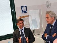 L'assessore regionale Luigi Marroni con il dottor Alessandro Santini, direttore dell'unità operativa di radiologia