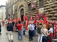 La manifestazione a Firenze