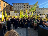 La manifestazione a Lucca