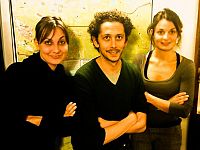 Marco Ripoldi con le attrici Alice Maestroni e Silvia Tufano