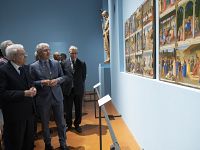 Sergio Mattarella alla mostra su Beato Angelico
