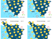 Le previsioni meteo del consorzio Lamma per domenica 14 Dicembre