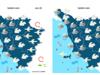 Le previsioni del consorzio Lamma per la sera di sabato 15 Novembre