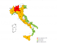 L'accoglienza nelle regioni italiane mappa