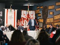 Un momento della seduta solenne del Consiglio regionale della Toscana