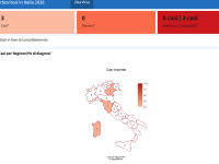 I casi di Zika Virus nelle regioni italiane (Fonte: Iss)