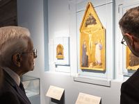Sergio Mattarella alla mostra su Beato Angelico