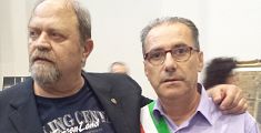 Marcello Scuffi con il sindaco Marco Mazzanti