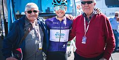 Vincenzo Albanese sul podio del Giro di Sicilia