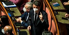 Matteo Renzi in Senato - foto da Facebook