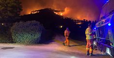Incendio Monte, 20 ettari bruciati, case evacuate