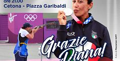 Cetona onora l'atleta olimpica Diana Bacosi