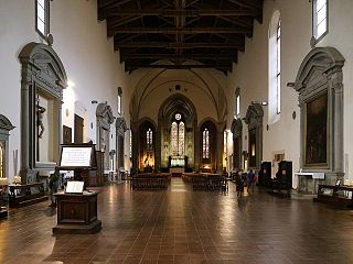 L'interno della chiesa di San Francesco a Pistoia