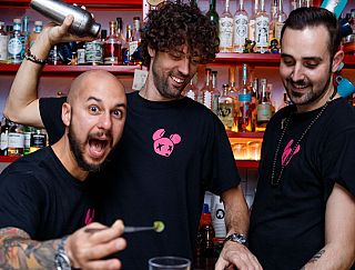 Gli imprenditori e bartender Fausto Bigongiali, Giacomo Colantuono e Riccardo Carli
