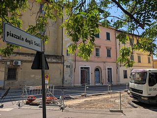 L'intervento a piazzale degli Scali