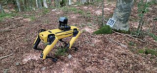 Il cane robot Spot nella Riserva naturale di Vallombrosa