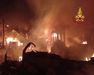 Il luogo dell'incendio